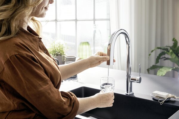Hansgrohe Aqittura M91 baterie de bucatarie cu filtru pe picior crom 76800000