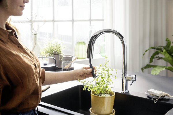 Hansgrohe Aqittura M91 baterie de bucatarie cu filtru pe picior crom 76800000