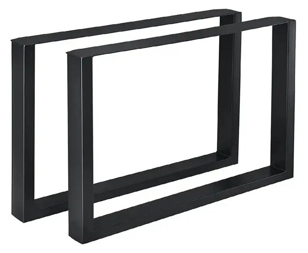 Set 2 Picioare Metalice pentru Băncuță, Design Industrial, 90x72 cm