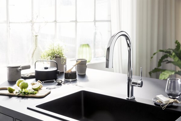 Hansgrohe Aqittura M91 baterie de bucatarie cu filtru pe picior crom 76800000
