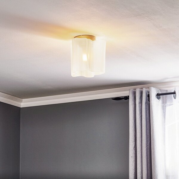 Artemide Logico Micro plafonieră 18x18 cm, reglabil, Alb, Camera de zi / sufragerie, Sticlă, Design
