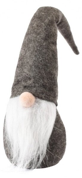 Gnom de iarna WINTER GNOME 30 cm, gri