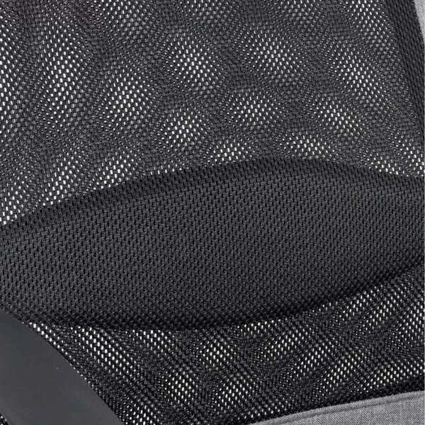 Scaun de birou VORTEX, tetiera captusita, Mesh + Stofa, Gri