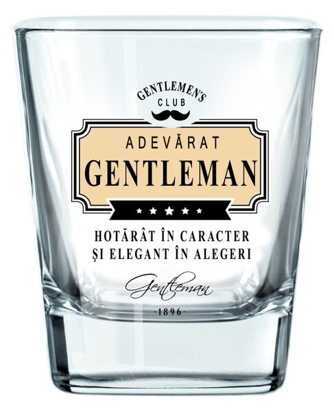Pahar whisky „Hotărât în caracter și elegant în alegeri"