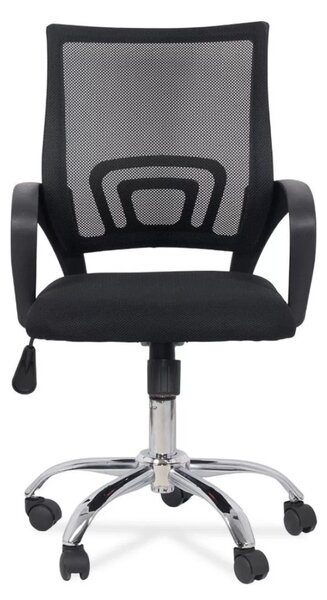 Scaun de birou JUNIOR, reglabil pe inaltime, Mesh, Negru