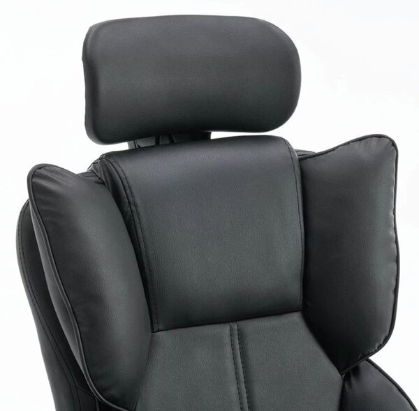 Scaun directorial Prime 105, negru, piele ecologica
