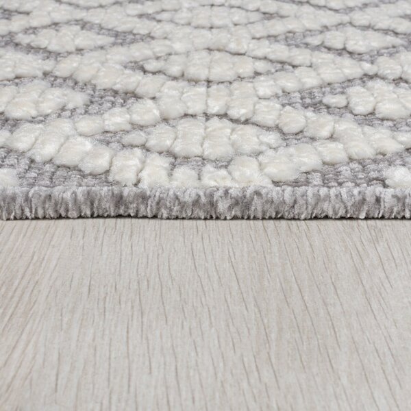 Covor gri lavabil din janilie 80x160 cm Jhansi – Flair Rugs