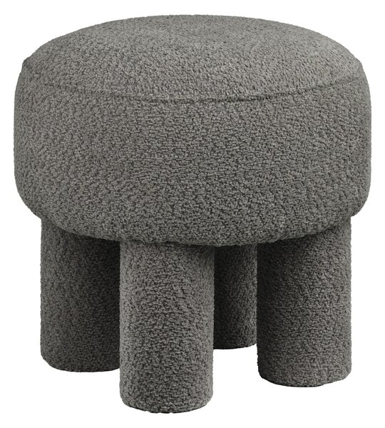 Puf Canberra, puf rotund, antracit