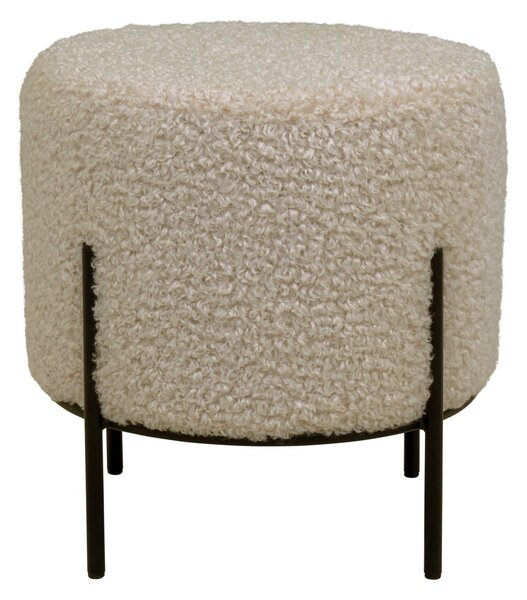 Puf Alford, puf teddy, gri-maro, cu picioare negre