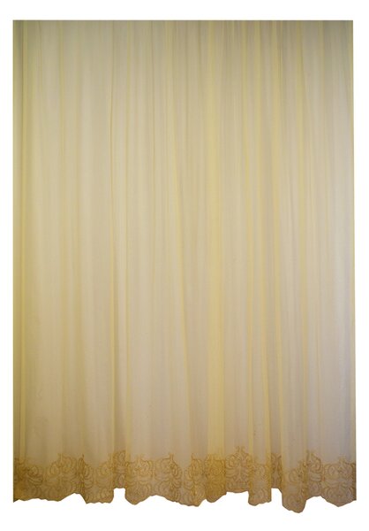 Perdea Velaria tiul crem cu bordura, 520x255 cm