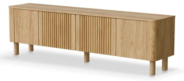 Comodă TV cu 4 uși Arango, stejar hickory (190 cm)