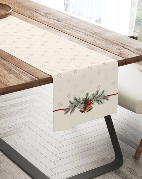 Napron Craciun bumbac 100% 40x150cm, Holly