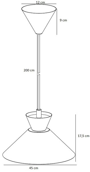 Nordlux Dial lampă suspendată 1x40 W alb 2213353001