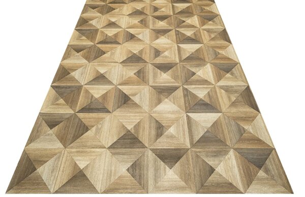 Linoleum Model Parchet KEMPSTON 661, Latime 200 cm, Bej Maro 200 x 400