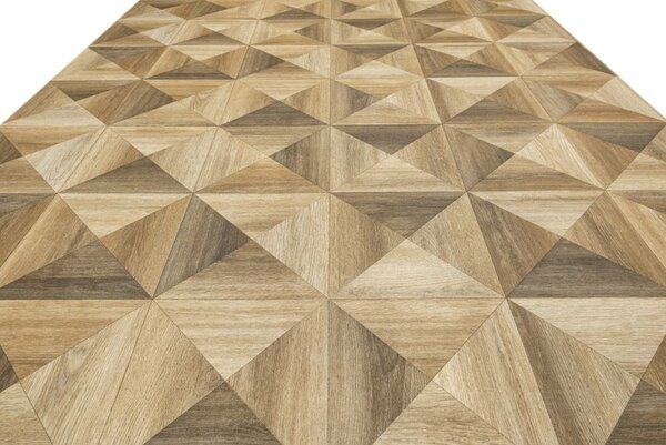 Linoleum Model Parchet KEMPSTON 661, Latime 200 cm, Bej Maro 200 x 400