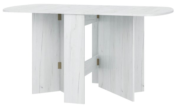 Masă de sufragerie extensibilă Elston 2 (craft alb) (pentru 4 până la 6 persoane). 1051392