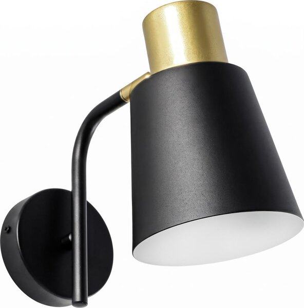 Lampă de perete 1xE27/20W/230V neagră/aurie