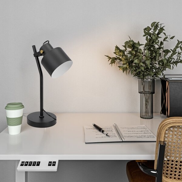 Lampă de masă 1xE27/40W/230V neagră
