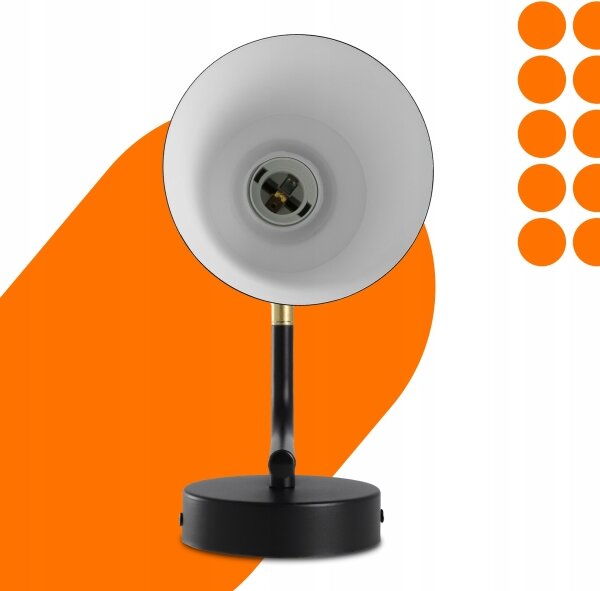 Lampă de perete 1xE27/20W/230V neagră/aurie