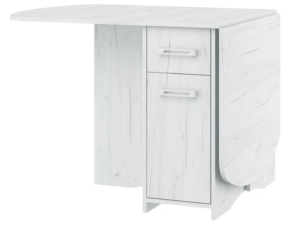 Masă de sufragerie extensibilă Elston X (craft alb) (pentru 4 până la 6 persoane). 1051404