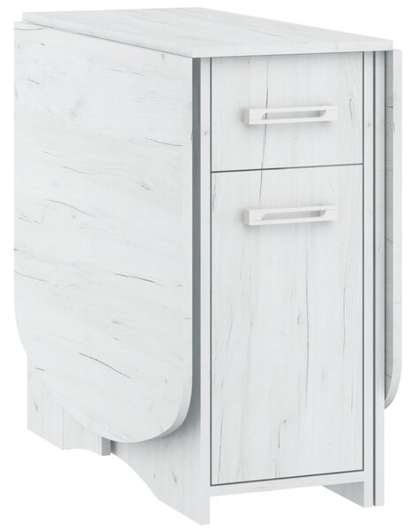 Masă de sufragerie extensibilă Elston X (craft alb) (pentru 4 până la 6 persoane). 1051404