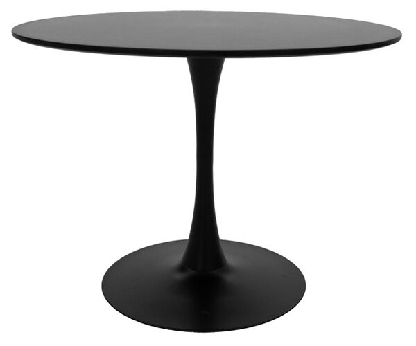 Masa Bucatarie/Dining Brox Rotunda MDF Negru Diametru 80 Cm
