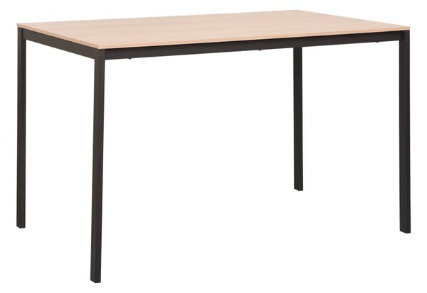 Masa Bucatarie/Dining Foranno PAL Stejar 120x75x75cm, Picioare Negre