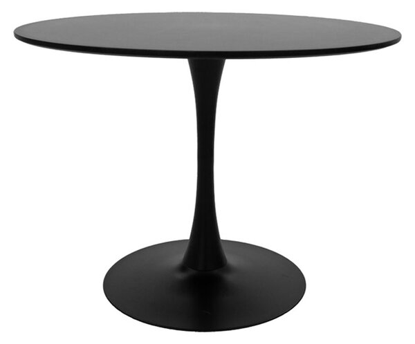 Masa Bucatarie/Dining Brox Rotunda MDF Negru Diametru 100 Cm