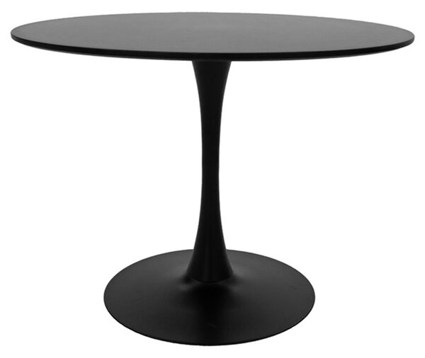 Masa Bucatarie/Dining Brox Rotunda MDF Negru Diametru 120 Cm