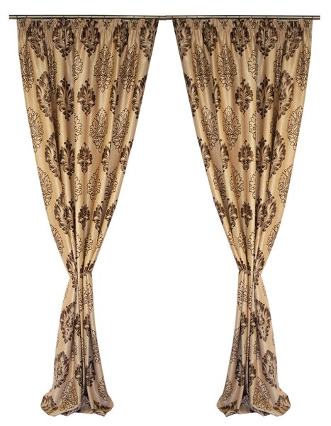 Set cusut draperii Velaria blackout baroc wenge, 2 150x270 cm