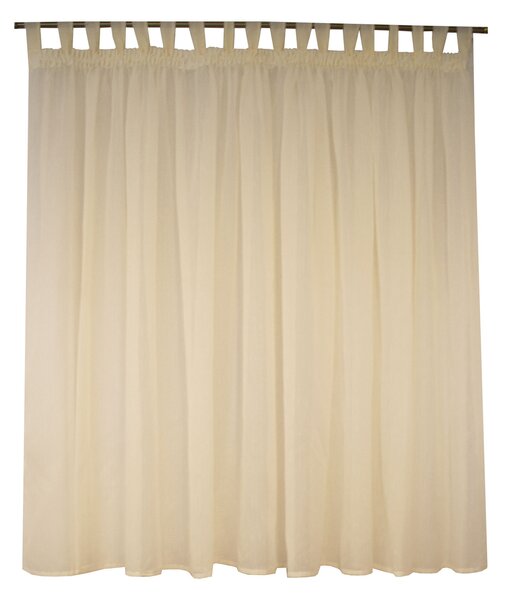 Perdea Velaria sable ivoire cu bride, 430x180 cm