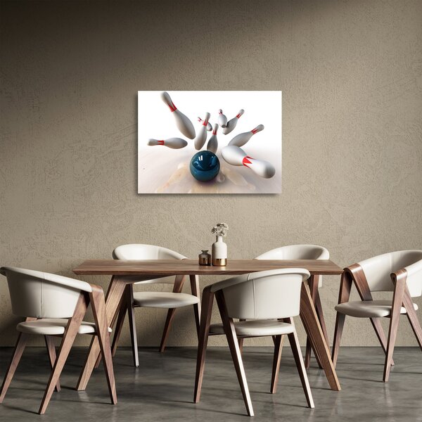 Tablou pe sticlă - Bowling (70x50 cm)