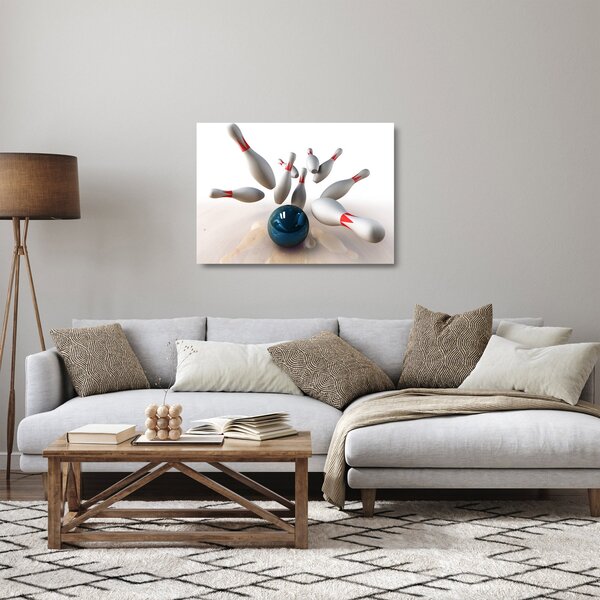 Tablou pe sticlă - Bowling (70x50 cm)