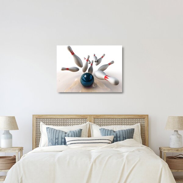 Tablou pe sticlă - Bowling (70x50 cm)