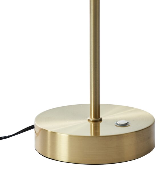 Lampă de masă de design aurie cu sticlă opal, incl. LED cu dimmer - Joya