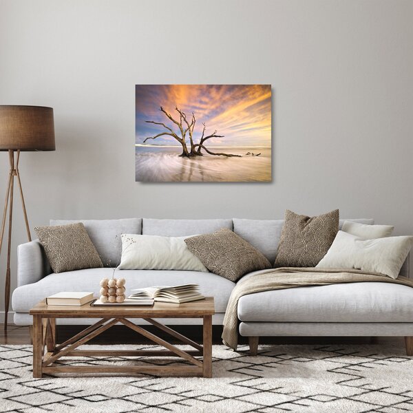 Tablou pe sticlă - Copacul în ocean (70x50 cm)