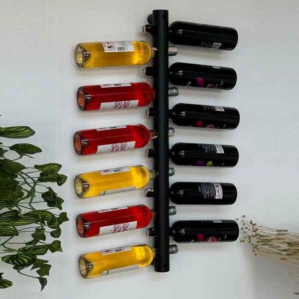 Raft de perete/suport vinuri, Wine Stand Homs, metal