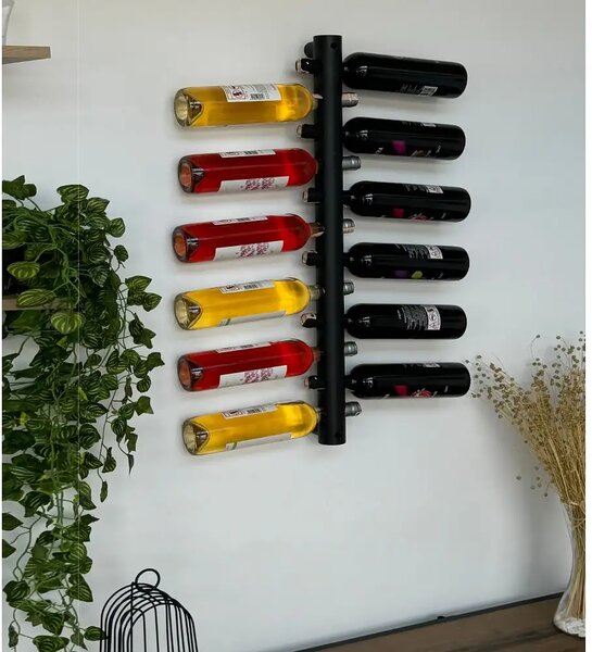Raft de perete/suport vinuri, Wine Stand Homs, metal