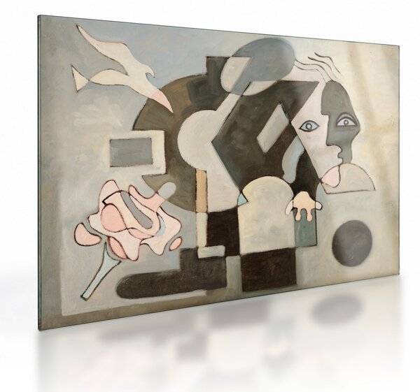 Tablou pe sticlă - Cubismul (70x50 cm)