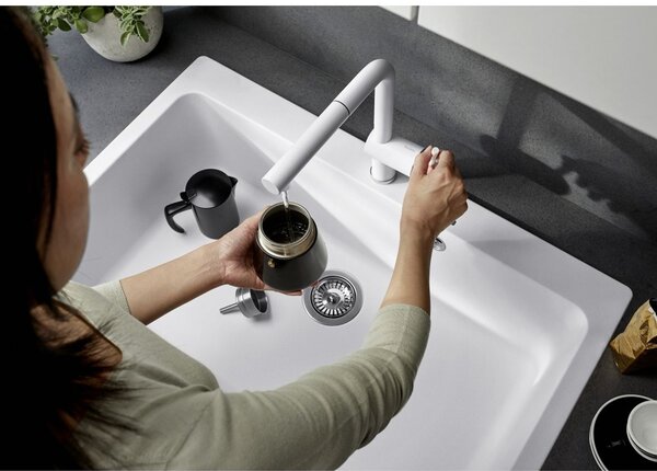 Blanco Naya XL 9 chiuvetă din granit 86x51 cm negru 525947