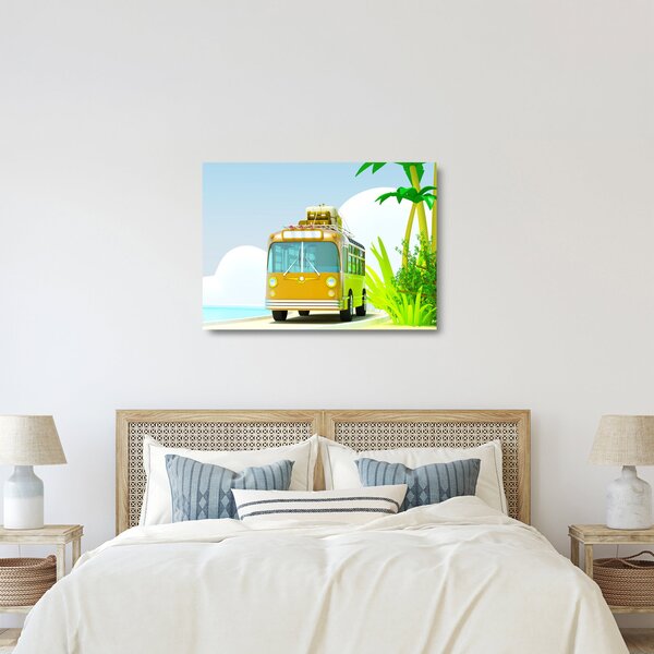 Tablou pe sticlă - Excursie tropicală (70x50 cm)