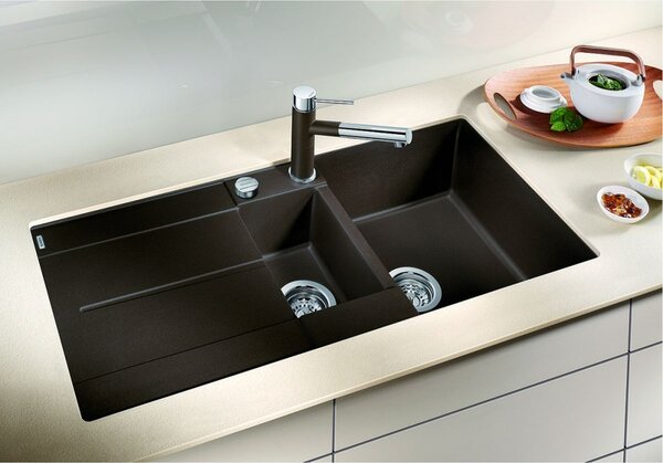 Blanco Metra 6 S chiuvetă din granit 100x50 cm negru 525927