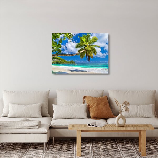 Tablou pe sticlă - Seychelles (70x50 cm)