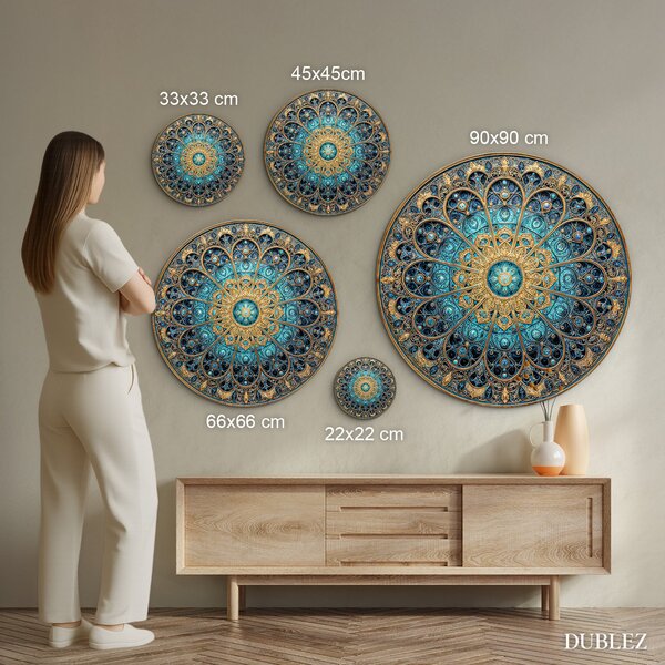 DUBLEZ | Mandala pentru perete - Veritas | Imprimare UV premium