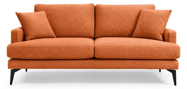 Canapea Fixă AZURRO, 2 locuri, 175x90x85 cm, Portocaliu-Mystery