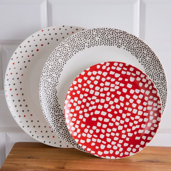 Farfurie plata 27cm, gri, Poppy