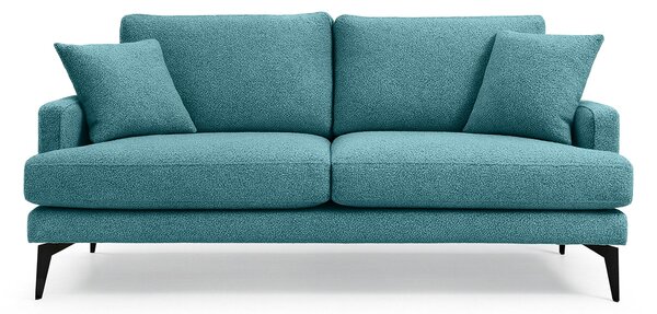 Canapea Fixă AZURRO, 2 locuri, 175x90x85 cm, Turcoaz-Mystery