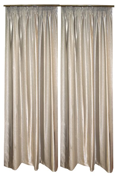 Set draperii Velaria gri cu dungi verticale, 2x190x245 cm