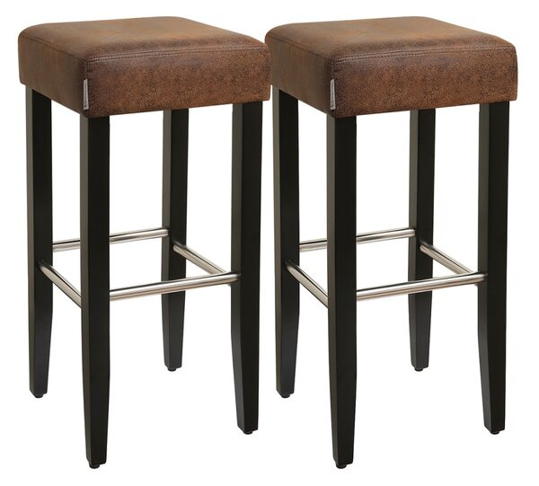 Set 2 scaune de bar Songmics Maro 36x36x76 cm