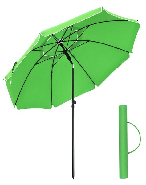 Umbrela de plaja Songmics Verde 160x160x206 cm
